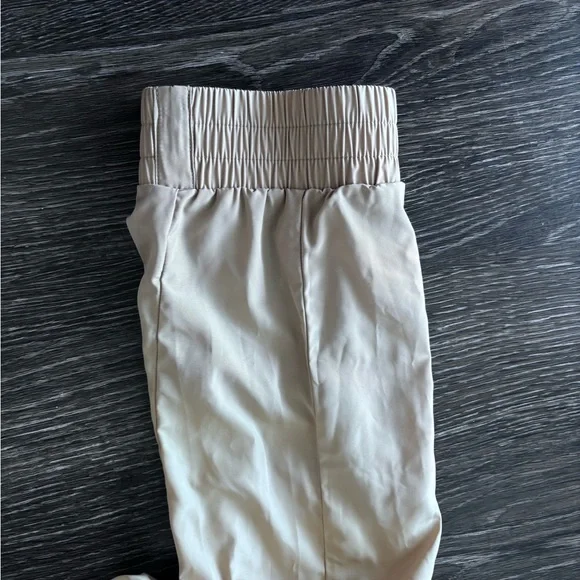 NWT Adam Selman Sport tan cargo joggers size small